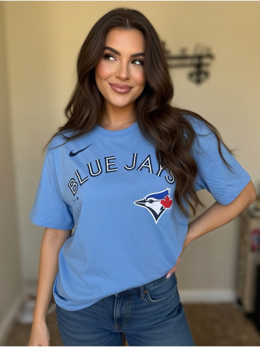 Women’s Nike Blue Jays Light Blue Crewneck Tee